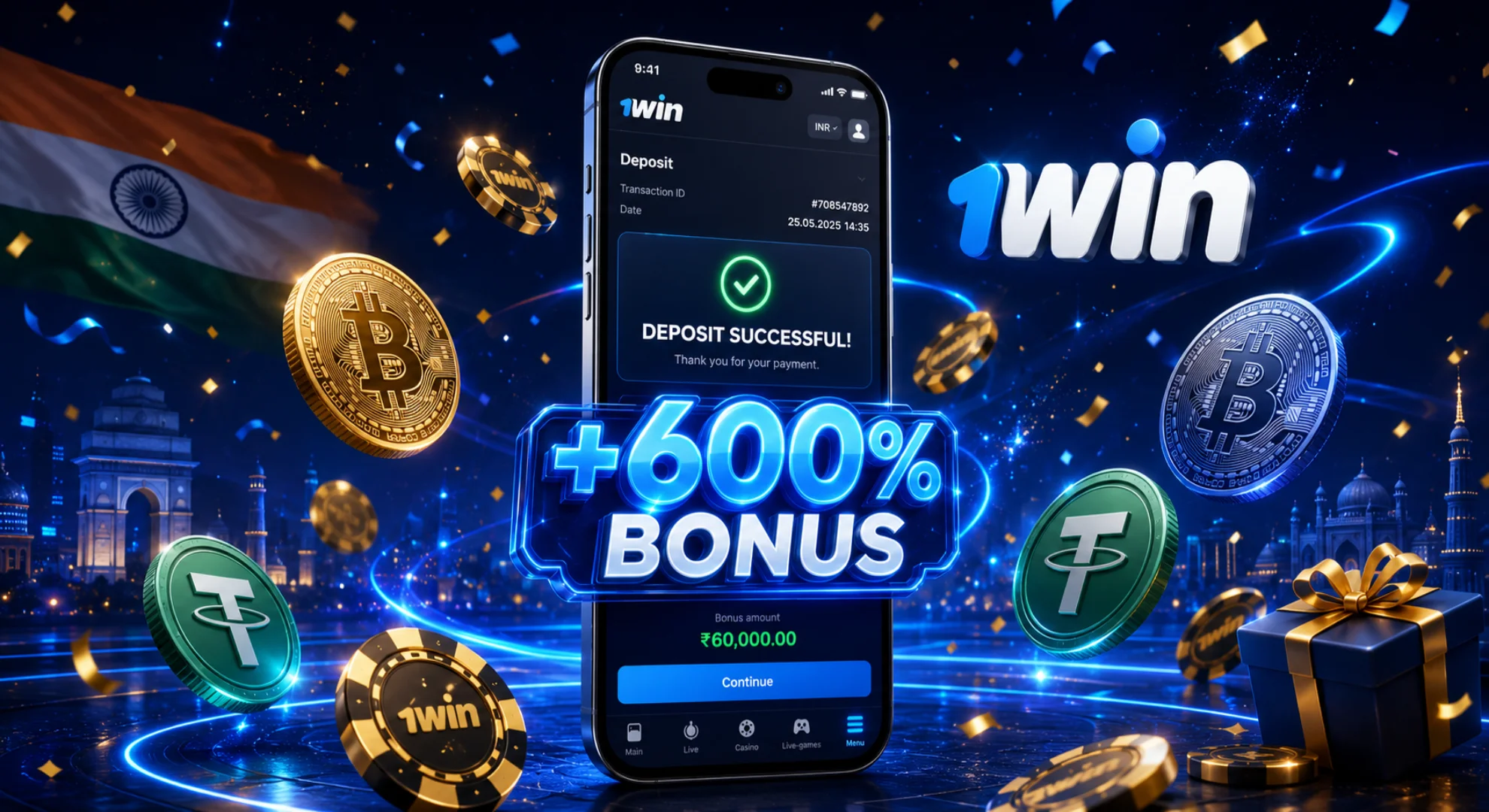 Unlocking exclusive 600 percent welcome casino bonus on 1win via crypto deposit