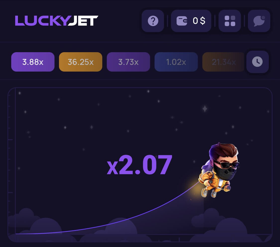 1win lucky jet demo